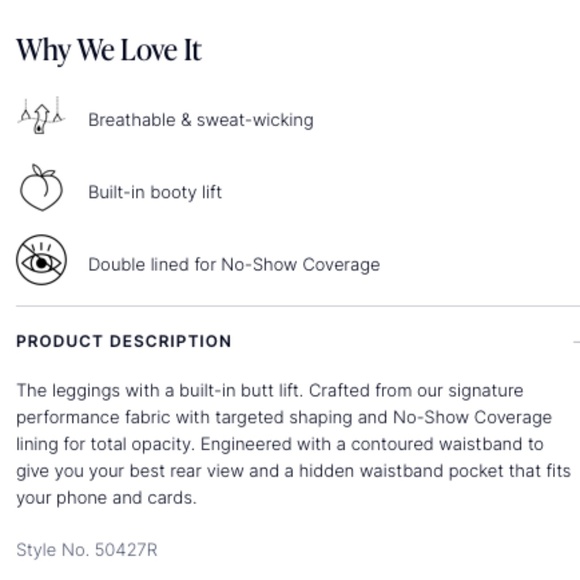 Spanx White Booty Boost 7/8 Legging with No-Show Coverage - Picture 8 of 10